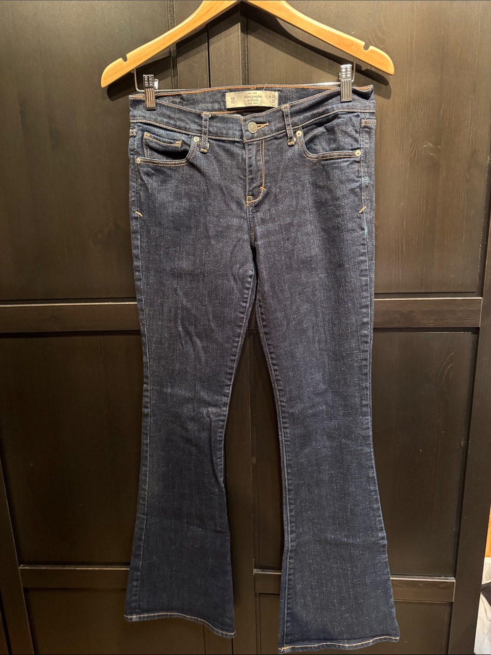 Abercrombie & Fitch Women's Dark Blue Flare Jeans